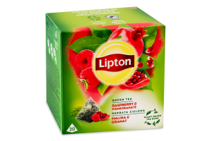 Чай Lipton Raspberry&Pomegranate зелений ароматизований 1.4 г. х 20 пак. (5063270108413)